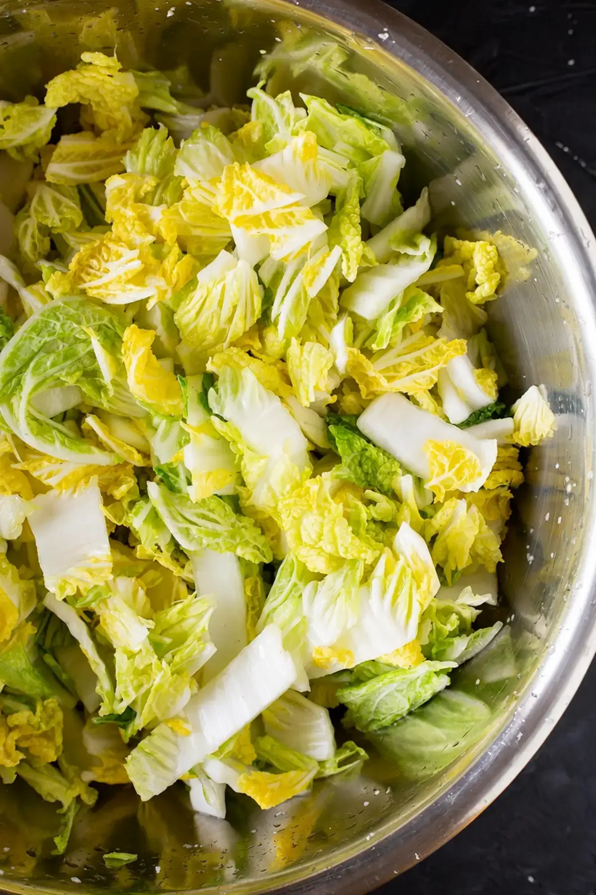 Fresh Kimchi Geotjeori: Crisp Korean Kimchi at Home 5 Napa cabbage cut into small pieces