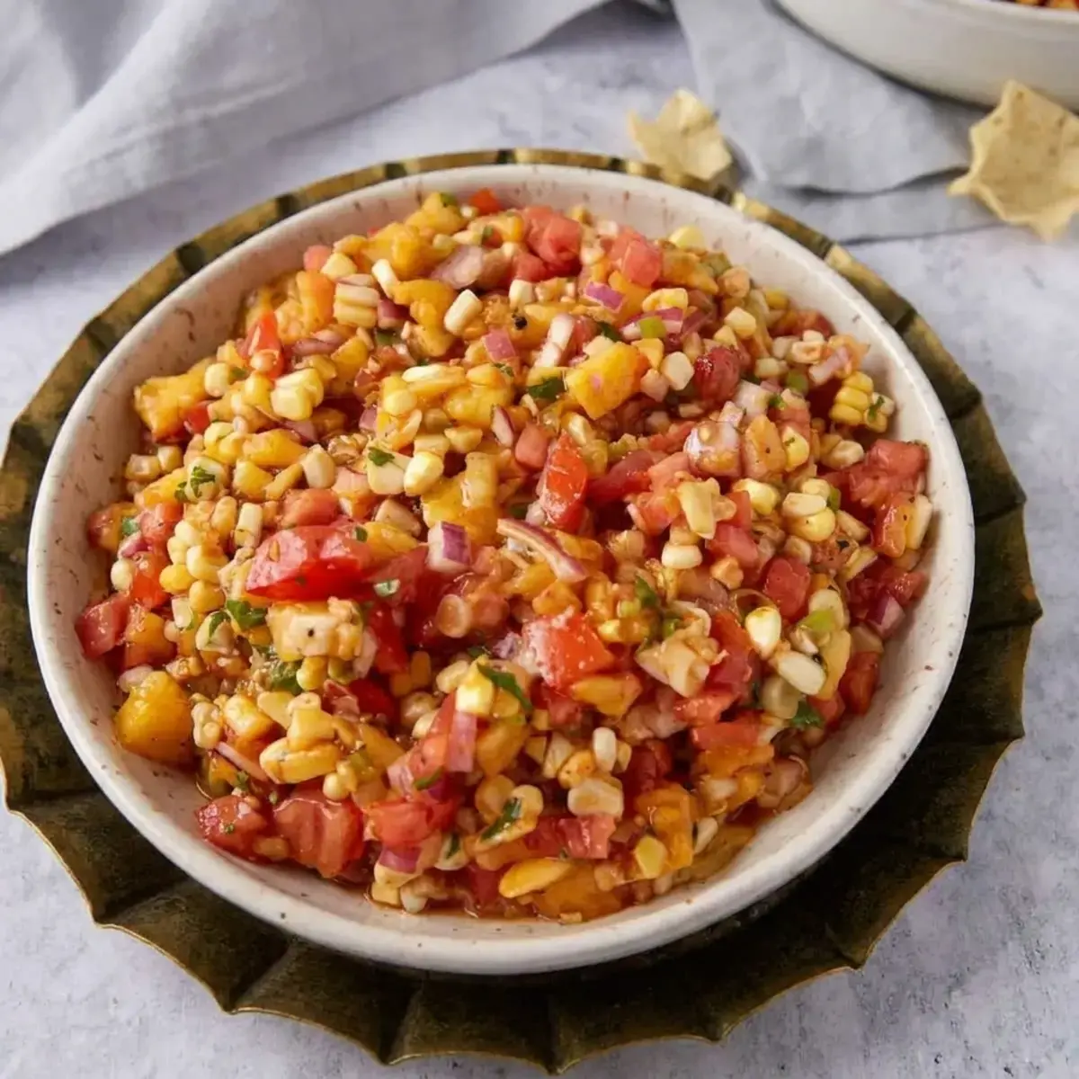 Fresh Peach Recipes That Arent Dessert But Taste Amazing 1 Peach Salsa with Corn & Jalapeño