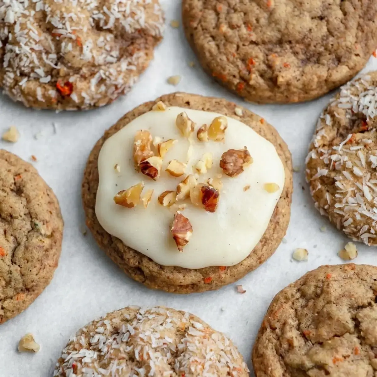 The Best Fudgy Chocolate Cookies | Pretty. Simple. Sweet. 5 Baked fudgy chocolate cookies with shiny crackled tops