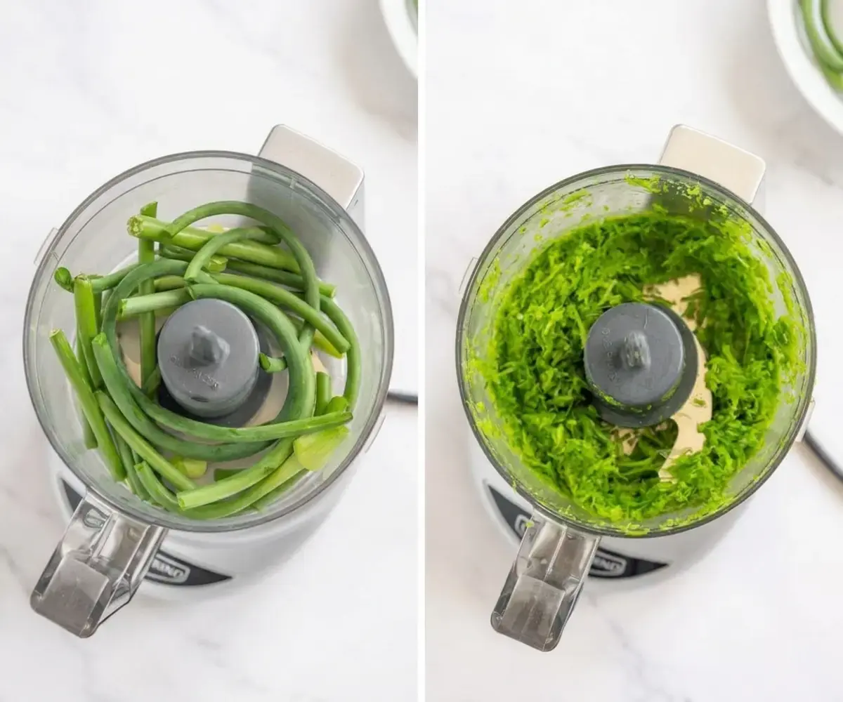 Garlic Scape Butter Recipe for Spring Flavors 18 Garlic Scape Butter, Instructions