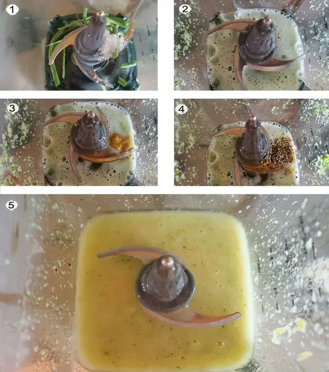How to make garlic scape dressing