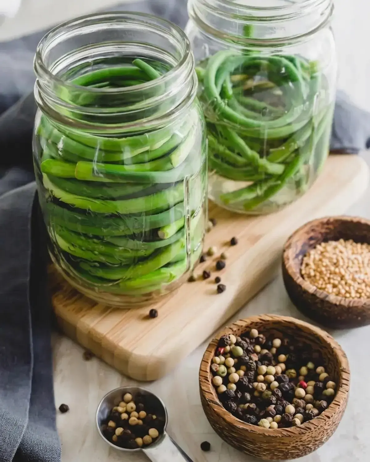 Pickled Garlic Scapes