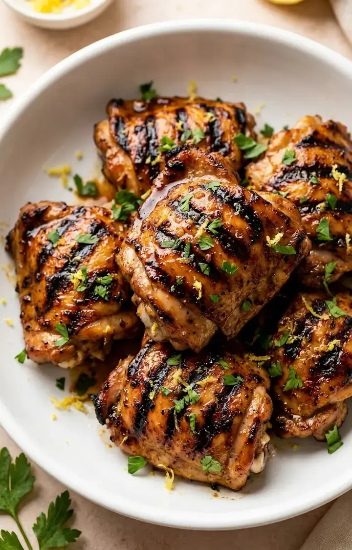 Juicy Grilled Chicken Thighs with Smoky Marinade 4 Grilled Chicken Thighs, About This Grilled Chicken Thighs Recipe