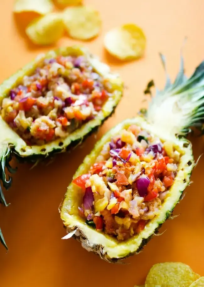 Grilled Side Dish Recipes Grilled Fruit and Vegetable Ideas for Summer BBQs 7 4. Grilled Pineapple Salsa by Live.Eat.Learn