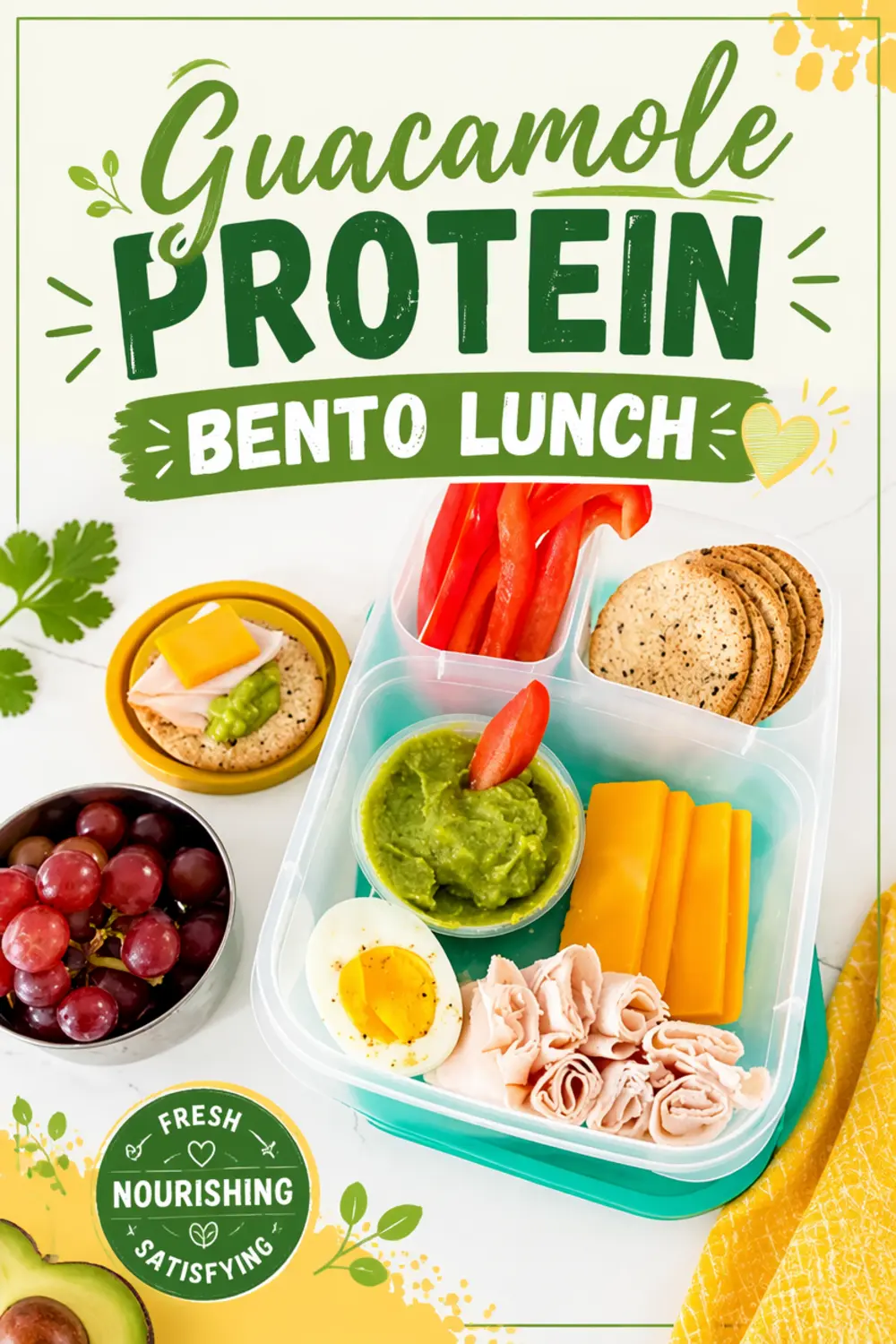 Guacamole Protein Bento Lunch