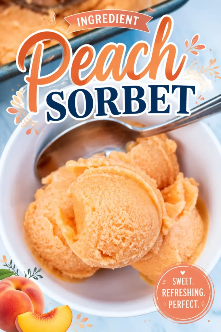 Ingredient Peach Sorbet