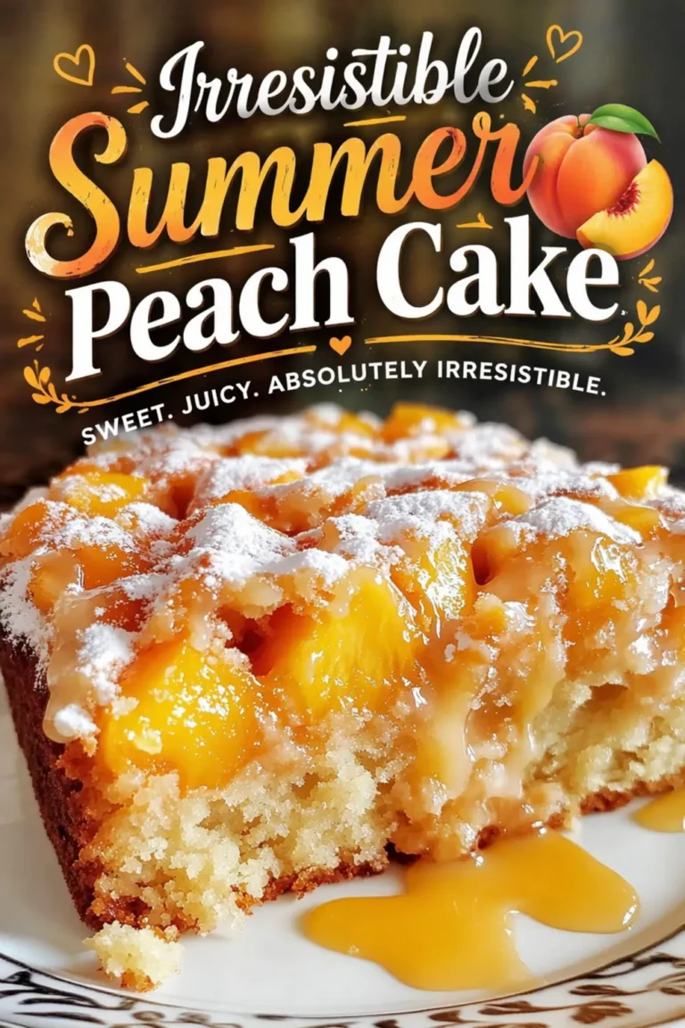 Irresistible Summer Peach Cake