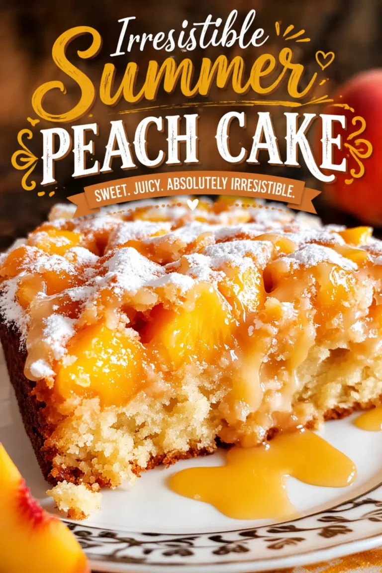 Irresistible Summer Peach Cake