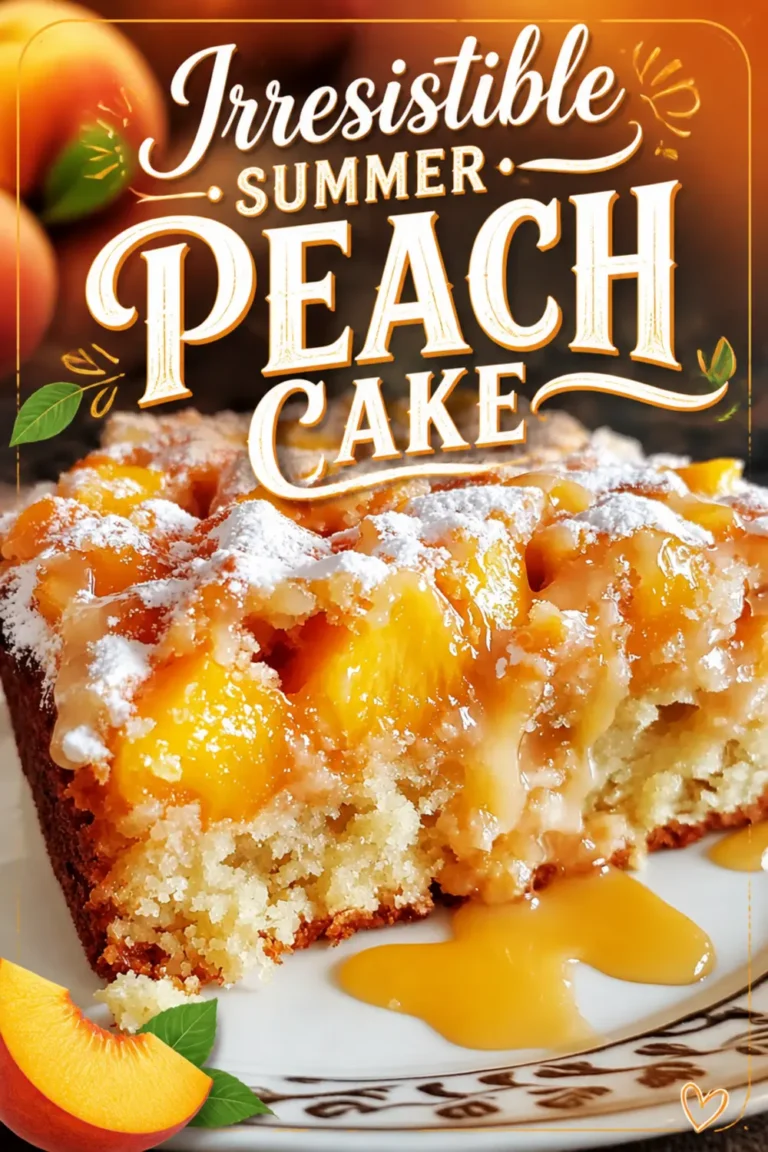 Irresistible Summer Peach Cake