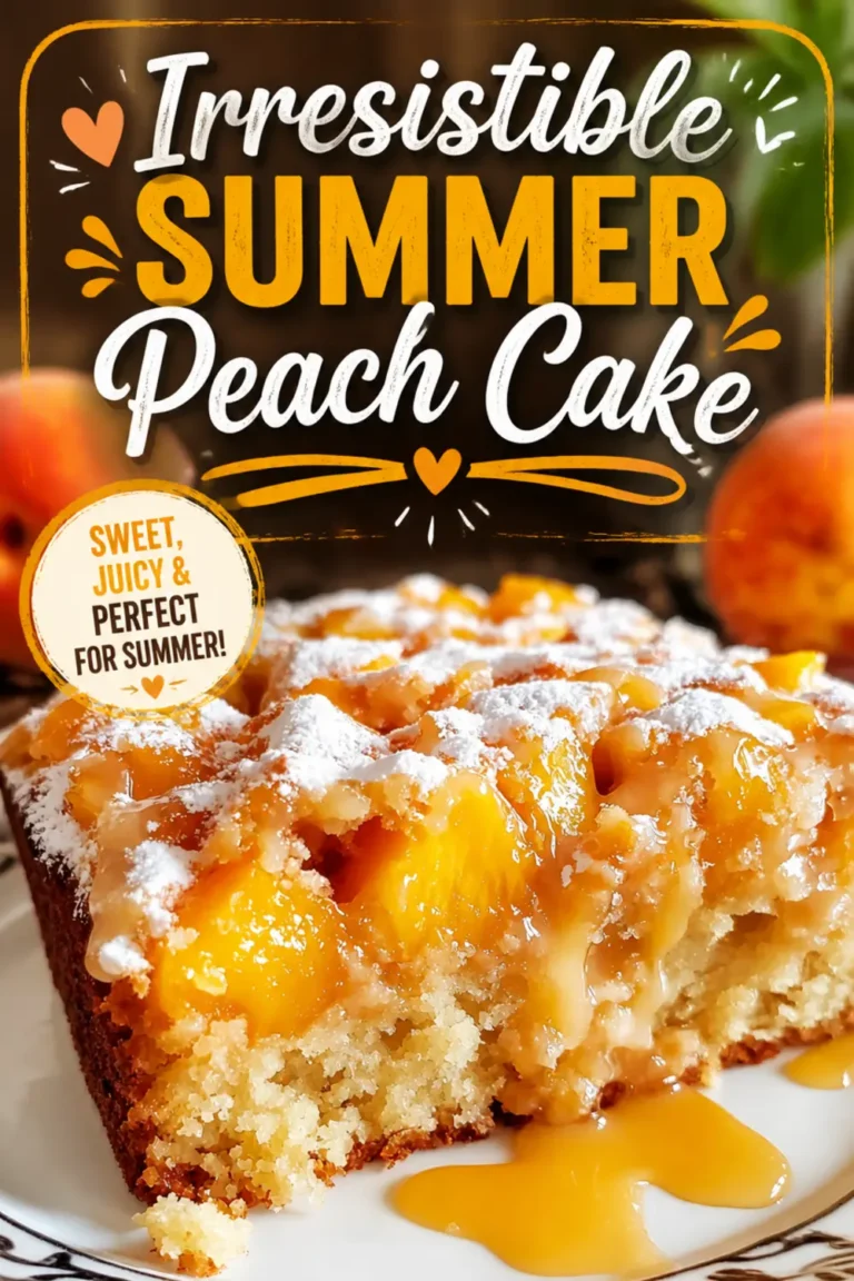 Irresistible Summer Peach Cake