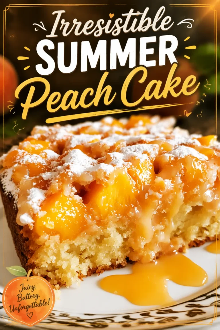 Irresistible Summer Peach Cake