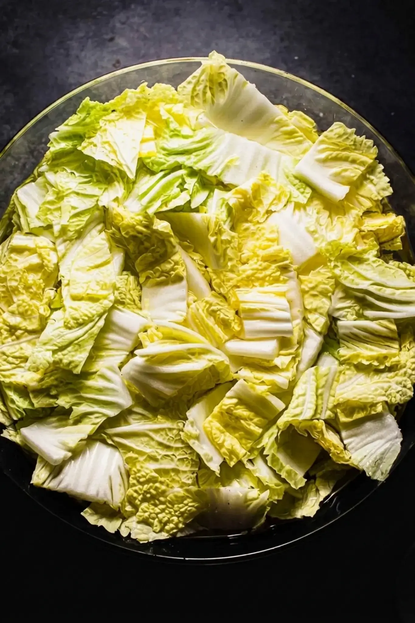 Cut the cabbage