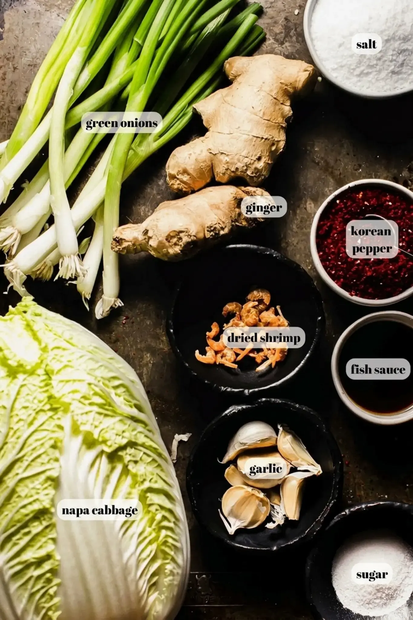 Kimchi ingredients