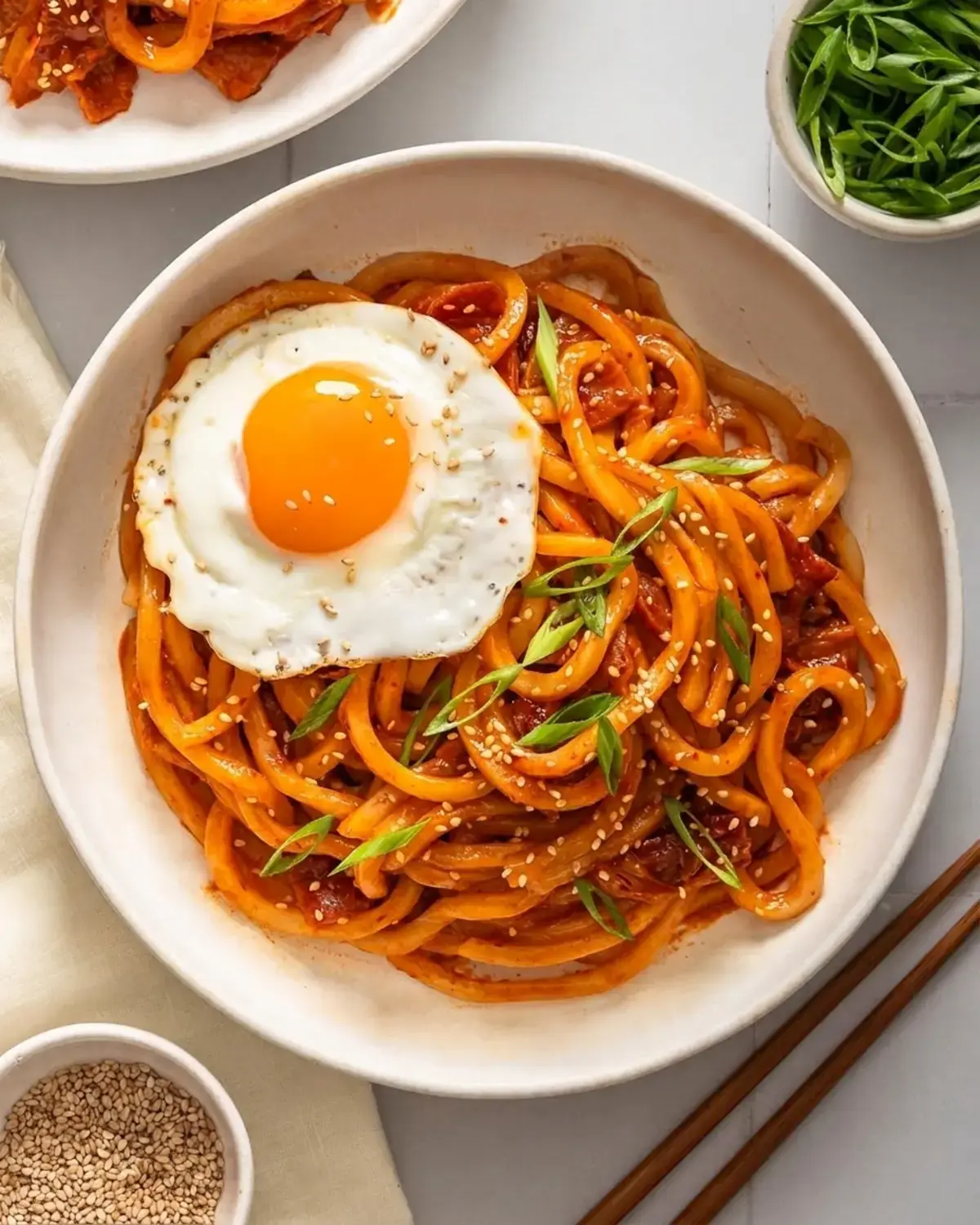 Kimchi Udon With Bacon and Spicy Gochujang Sauce 4 What Is Kimchi Udon? 1