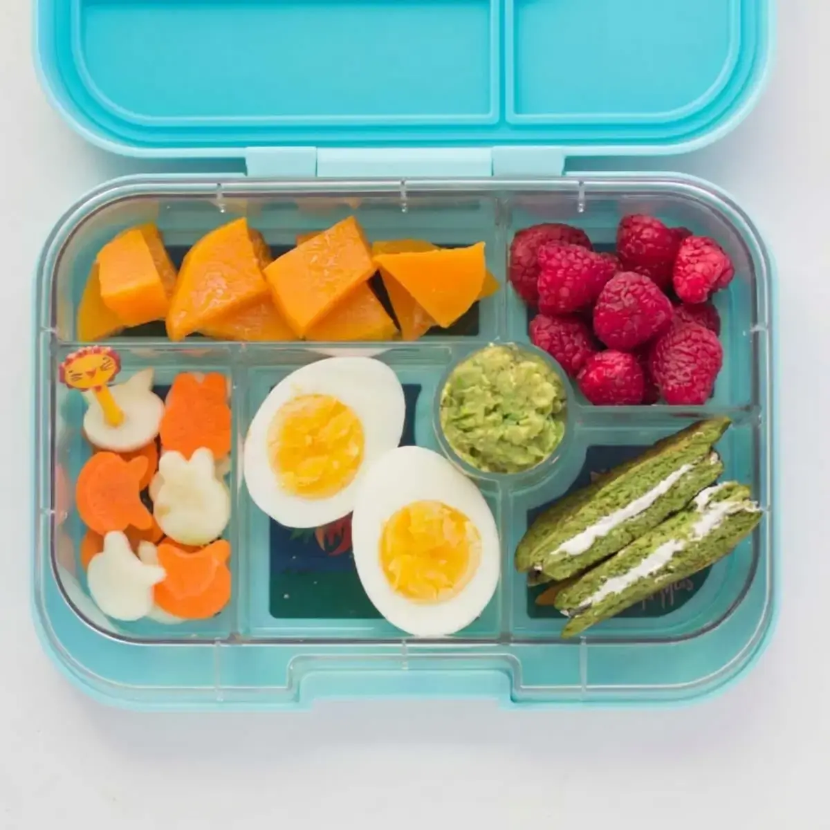Lunch Box Ideas For Kids: Healthy, Easy School Lunches That Work 3 Lunch Box Ideas For Kids, 1. Spinach Pancake Sandwich Lunch Box