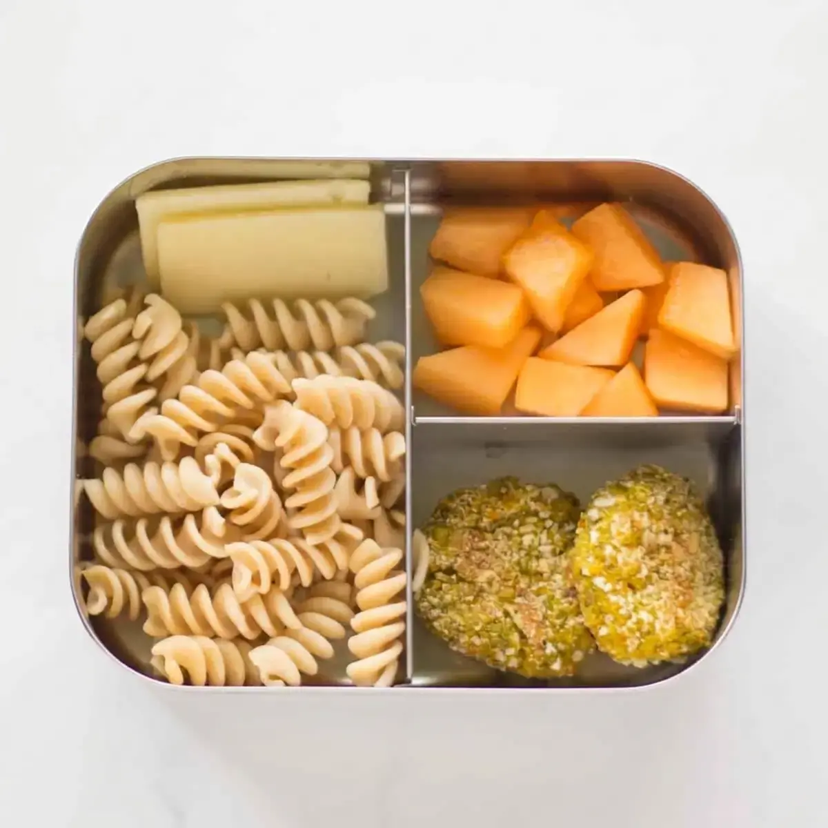 Lunch Box Ideas For Kids: Healthy, Easy School Lunches That Work 16 Lunch Box Ideas For Kids, 14. Pasta and Veggie Nuggets Lunch Box