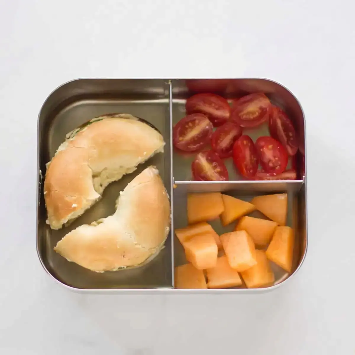 Lunch Box Ideas For Kids: Healthy, Easy School Lunches That Work 9 Lunch Box Ideas For Kids, 7. Mini Bagel and Cream Cheese Lunch Box