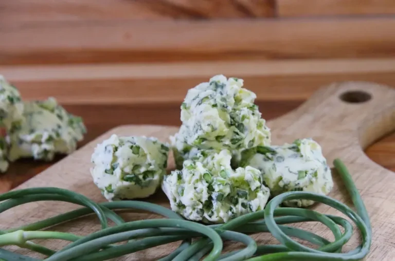 Make And Freeze Garlic Scape Butter