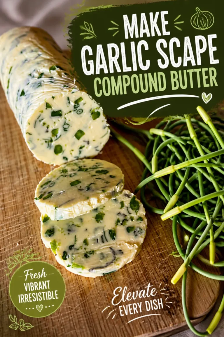 Make Garlic Scape Compound Butter