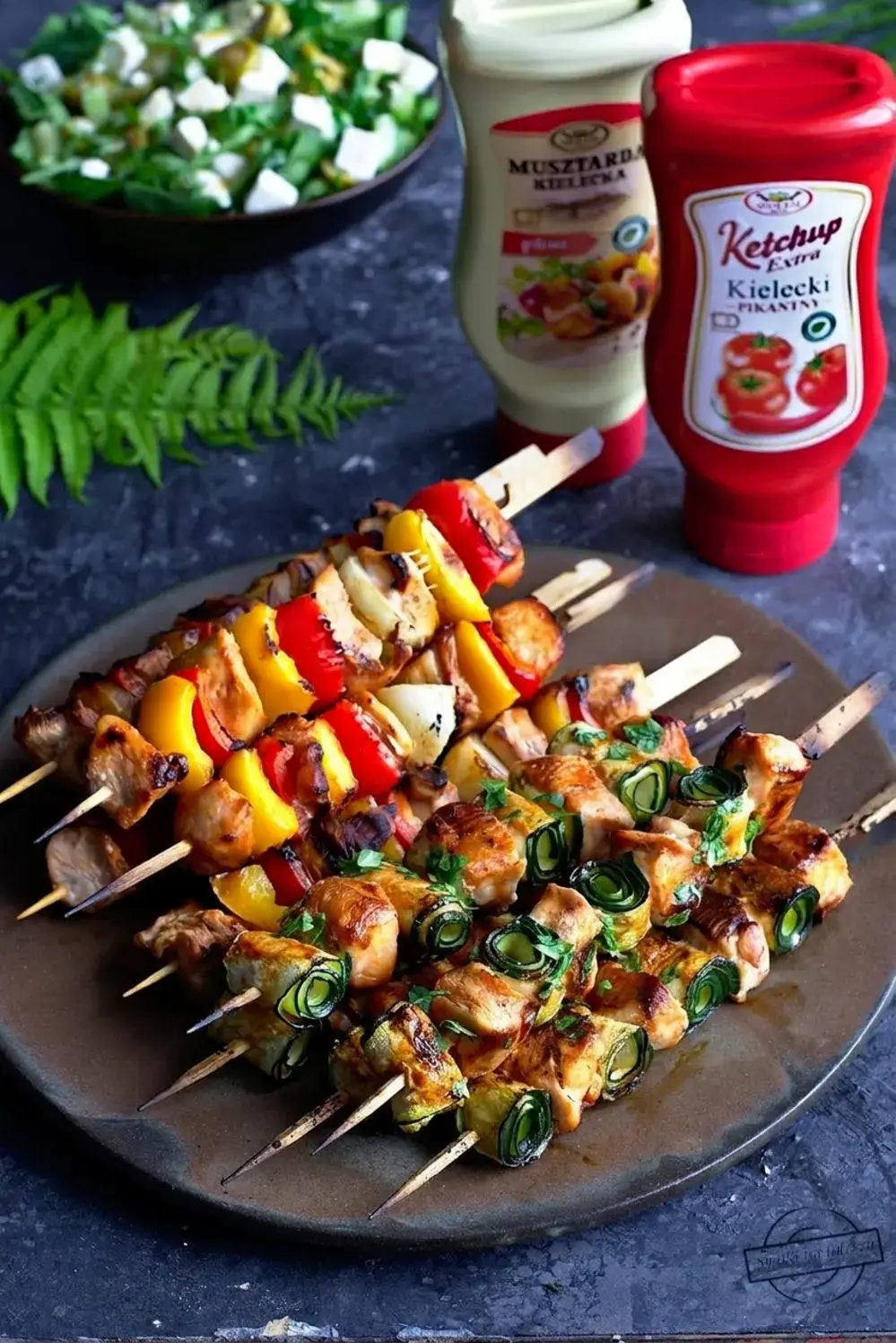 Marynata Do Mies Szaszlyki Drobiowe W Dwoch Odslonach 9 Two variations of grilled chicken skewers made with a soy marinade
