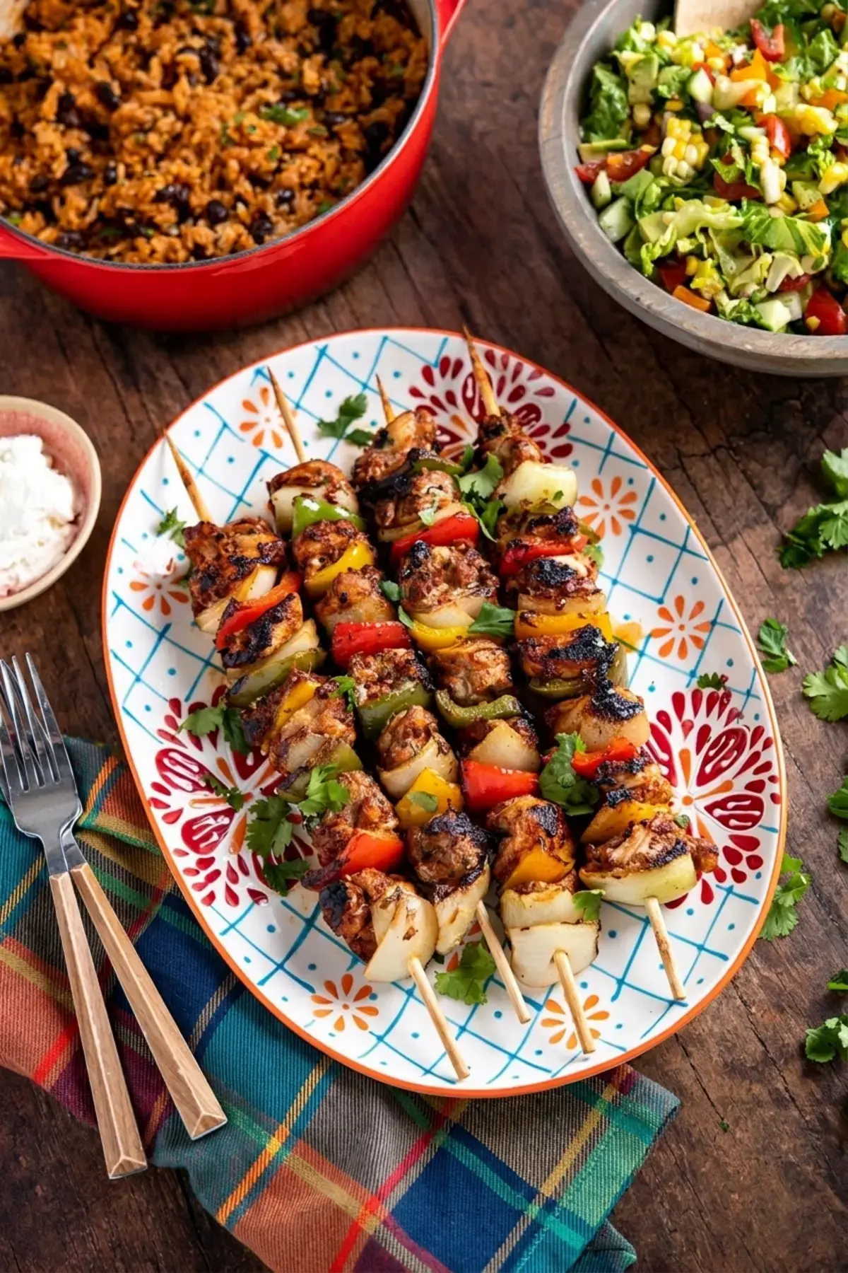 Mexican Barbecue with Smoky Grilled Meats and Fresh Sides 7 Mexican Barbecue, Mexican Chicken Skewers