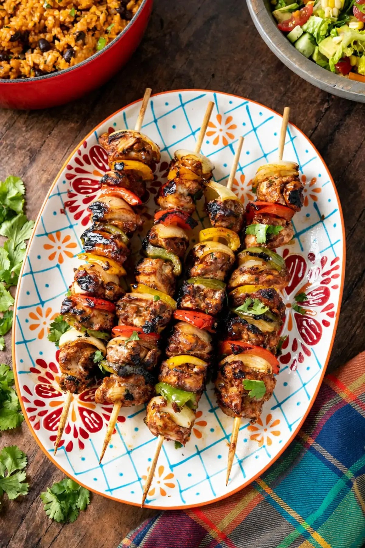 Mexican Barbecue with Smoky Grilled Meats and Fresh Sides 9 Mexican Barbecue, Vegetables for Barbecue Skewers