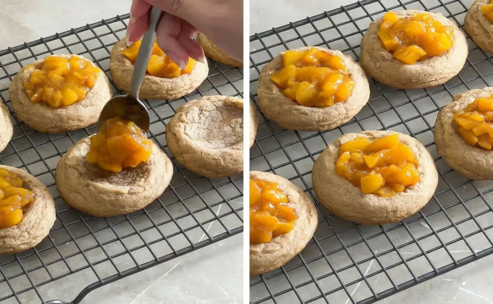 Peach Cobbler Cookies with Soft Chewy Texture and Warm Spice 38 Assemble the cookies