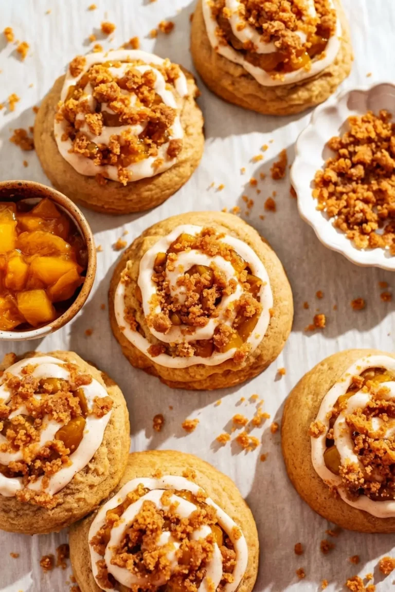 Peach Cobbler Cookies with Soft Chewy Texture and Warm Spice 42 Peach Cobbler Cookies