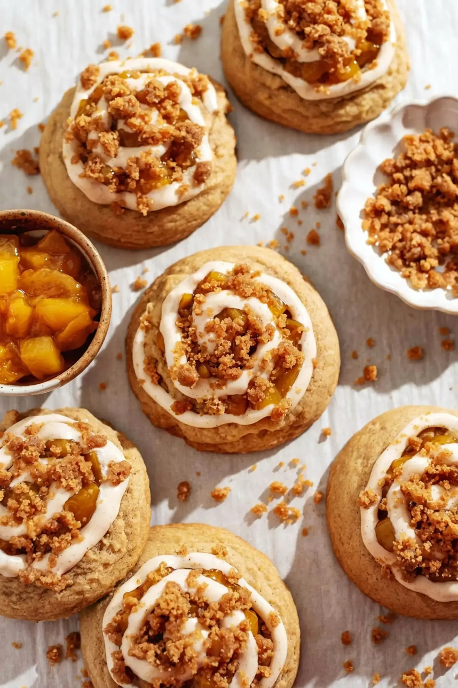 Peach Cobbler Cookies with Soft Chewy Texture and Warm Spice 22 Notes from the baker