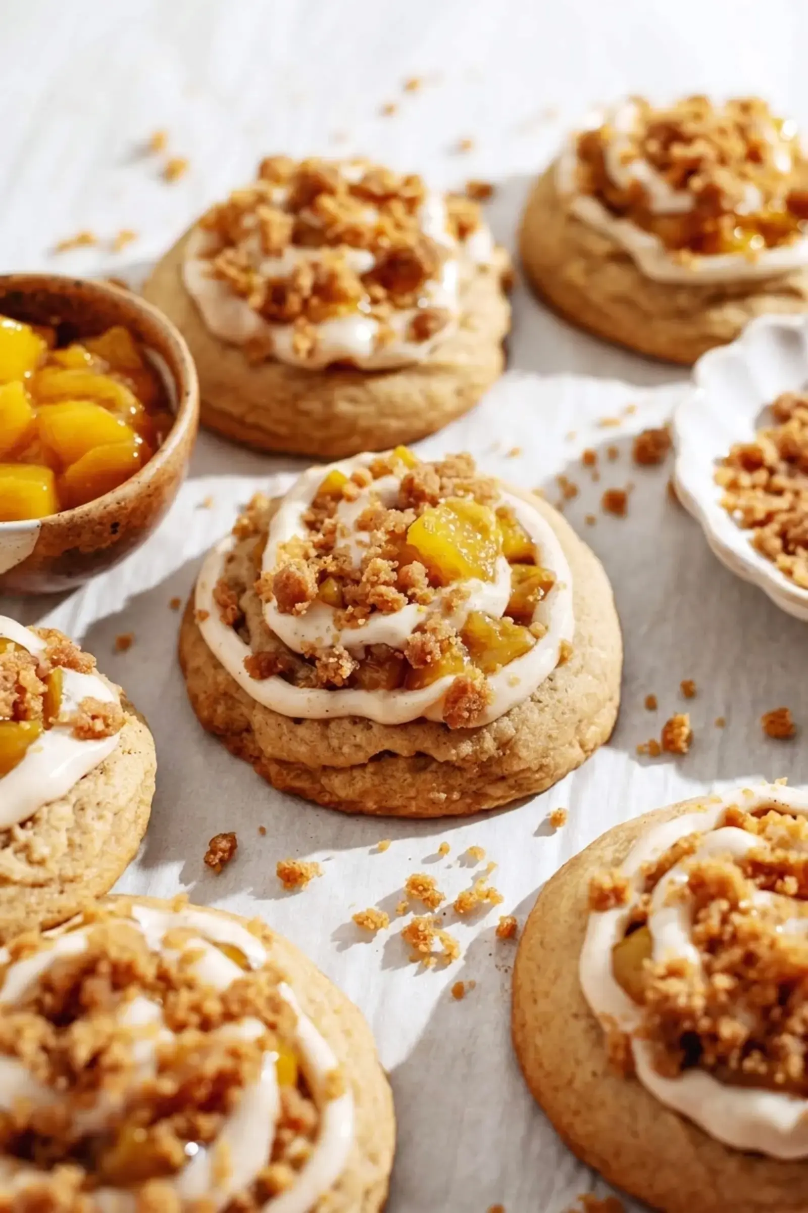 Peach Cobbler Cookies with Soft Chewy Texture and Warm Spice 41 Storage