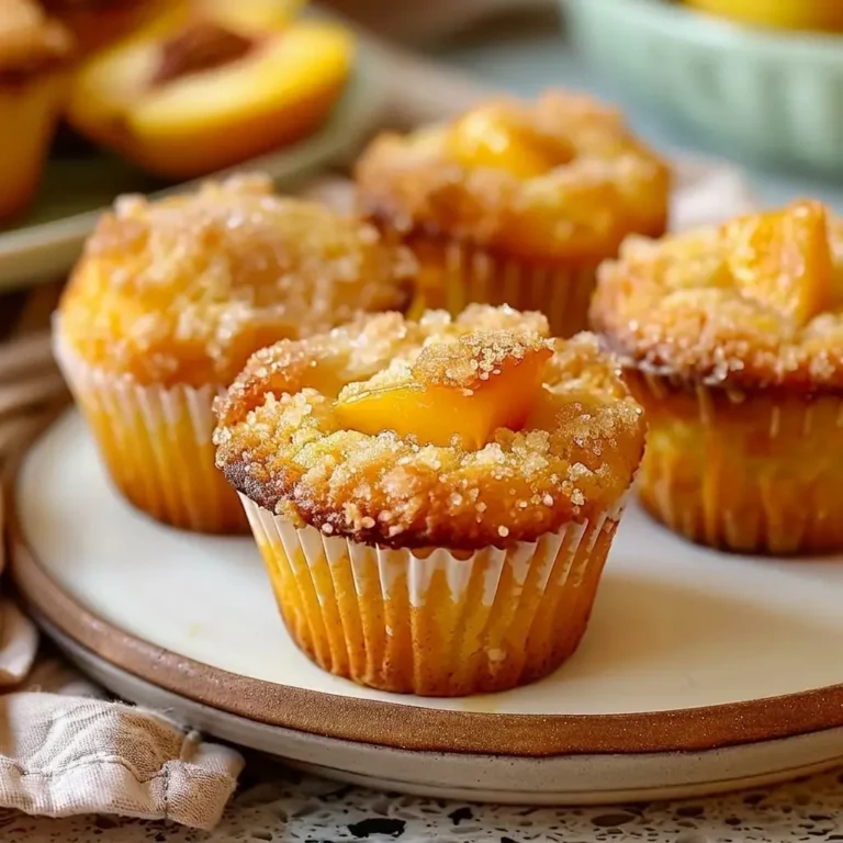 Peach Muffins Peaches Quick Easy
