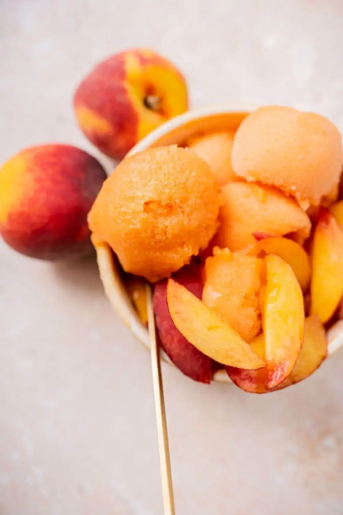 Peach Sorbet Recipe with 4 Ingredients for a Easy Summer Dessert 16 Peach Sorbet, How to Make Peach Sorbet