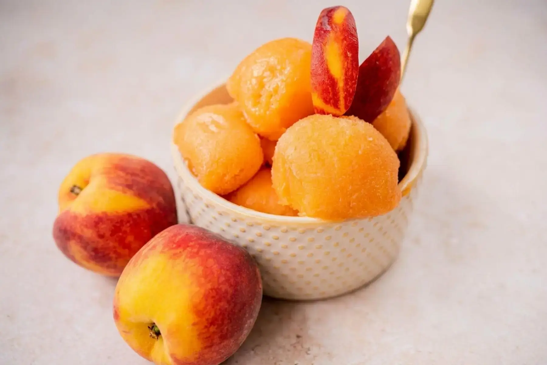 Easy Peach Sorbet Recipe for a Bright, Fruity Dessert 22 Peach Sorbet, How to Make Peach Sorbet