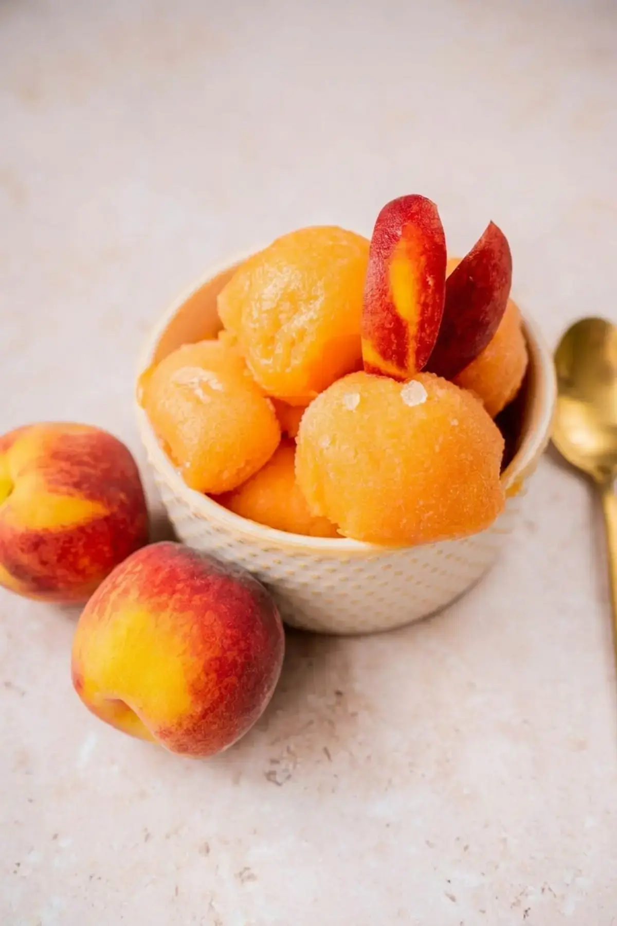 Peach Sorbet Recipe with 4 Ingredients for a Easy Summer Dessert 25 Peach Sorbet, More Delicious Frozen Desserts