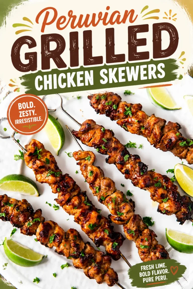 Peruvian Grilled Chicken Skewers