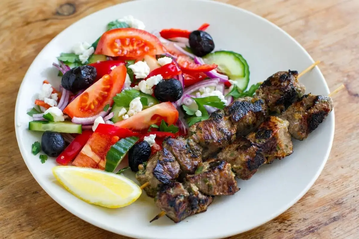 Pork Kabobs with Vegetables and Mediterranean Marinade 15 Pork Kabobs, More Meat Skewers To Try