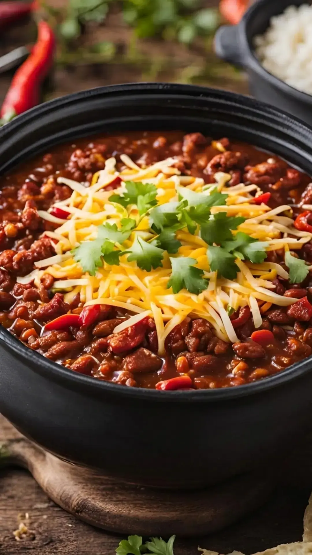 Premade Camping Meals: 45+ Make-Ahead Ideas 2 Chili prepared ahead for a camping dinner