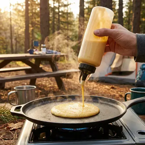 Premade Camping Meals: 45+ Make-Ahead Ideas 19 Camp pancakes made from premixed batter