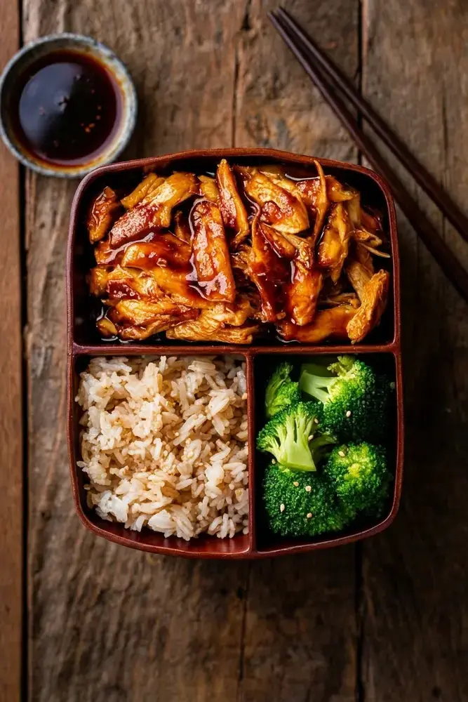 Quick Bento Box Lunches, 13. Teriyaki Chicken and Rice Bento