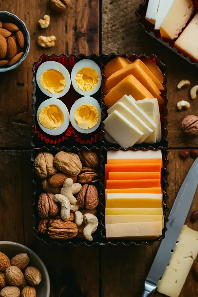 Quick Bento Box Lunches, 28. DIY Protein Snack Box