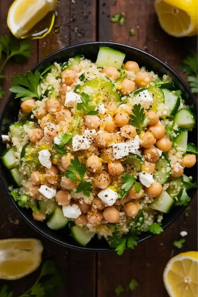 Quick Bento Box Lunches, 8. Chickpea and Quinoa Power Salad