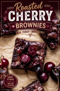 Roasted Cherry Brownies