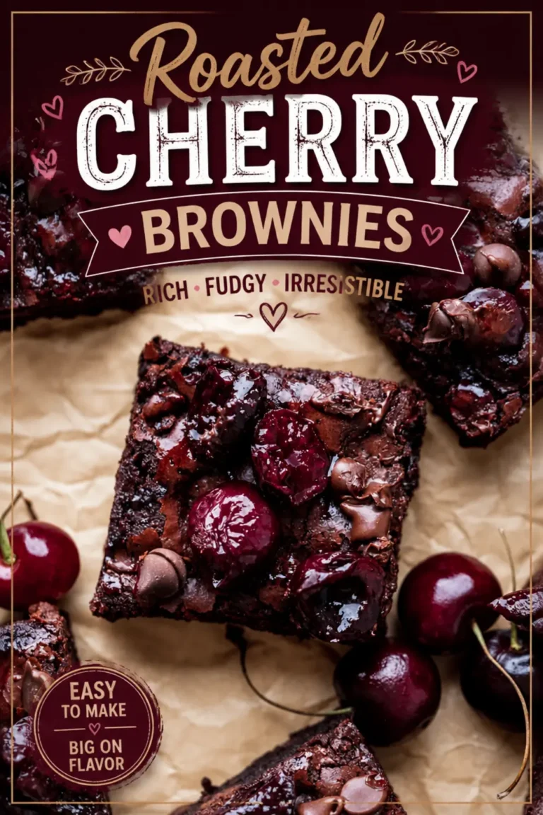 Roasted Cherry Brownies