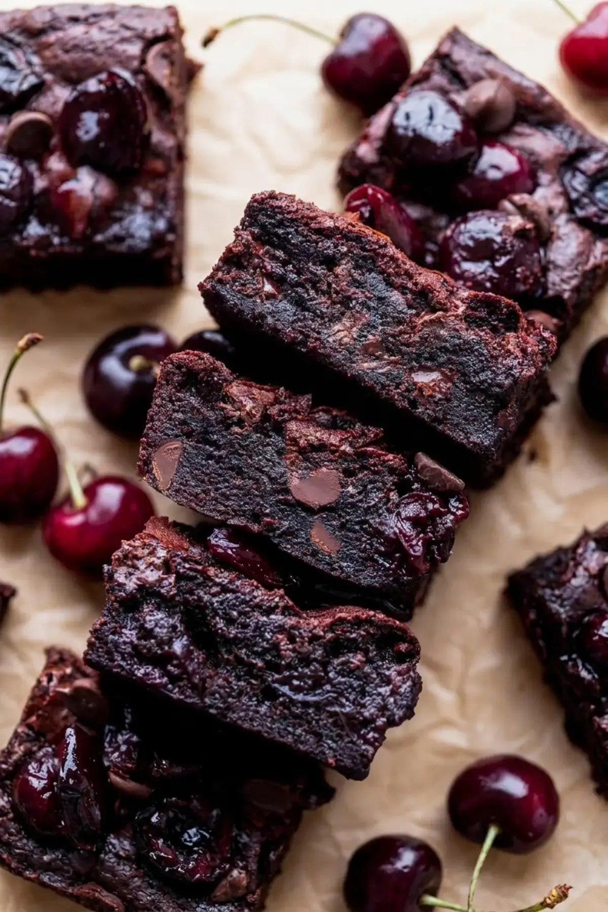 Roasted Cherry Brownies, Storing and Freezing