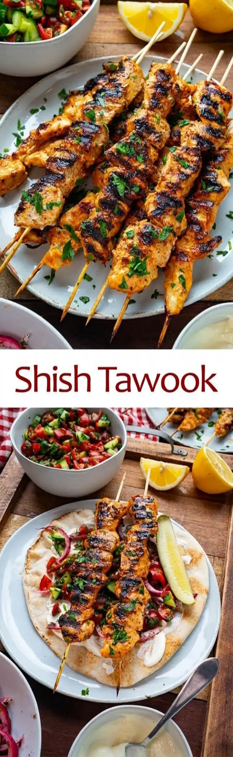 Shish Tawook: Juicy Middle Eastern Grilled Chicken Skewers 11 Juicy Middle Eastern grilled chicken skewers