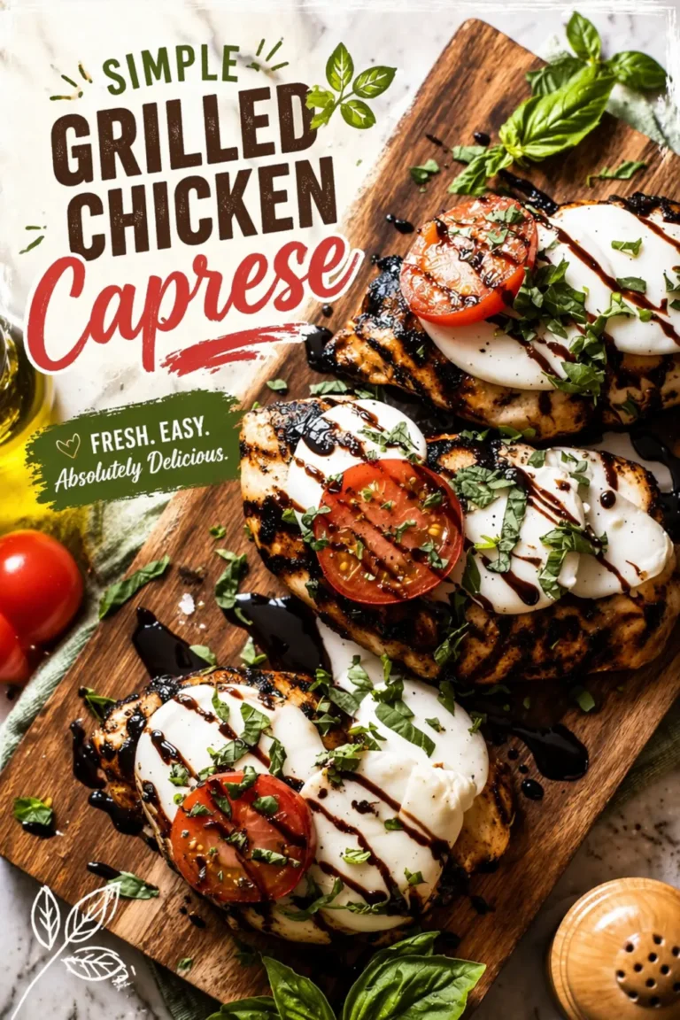 Simple Grilled Chicken Caprese