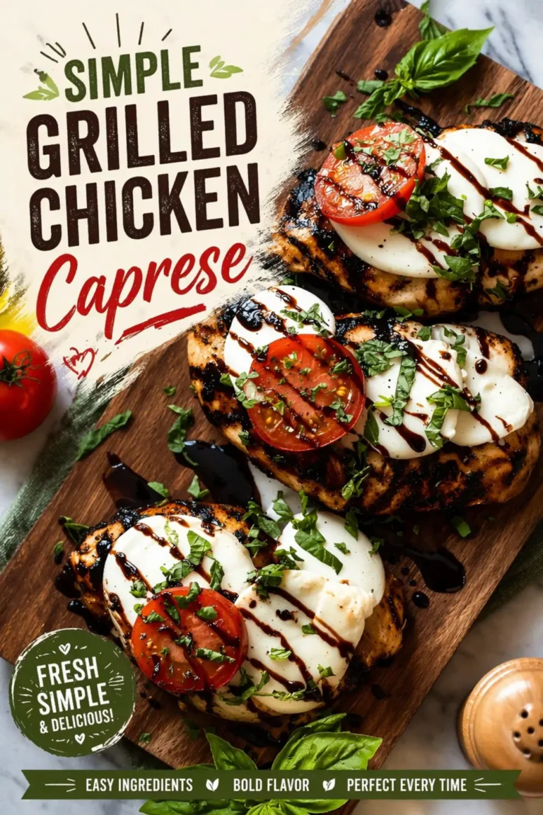 Simple Grilled Chicken Caprese