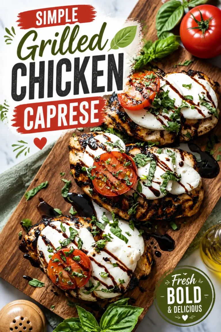 Simple Grilled Chicken Caprese