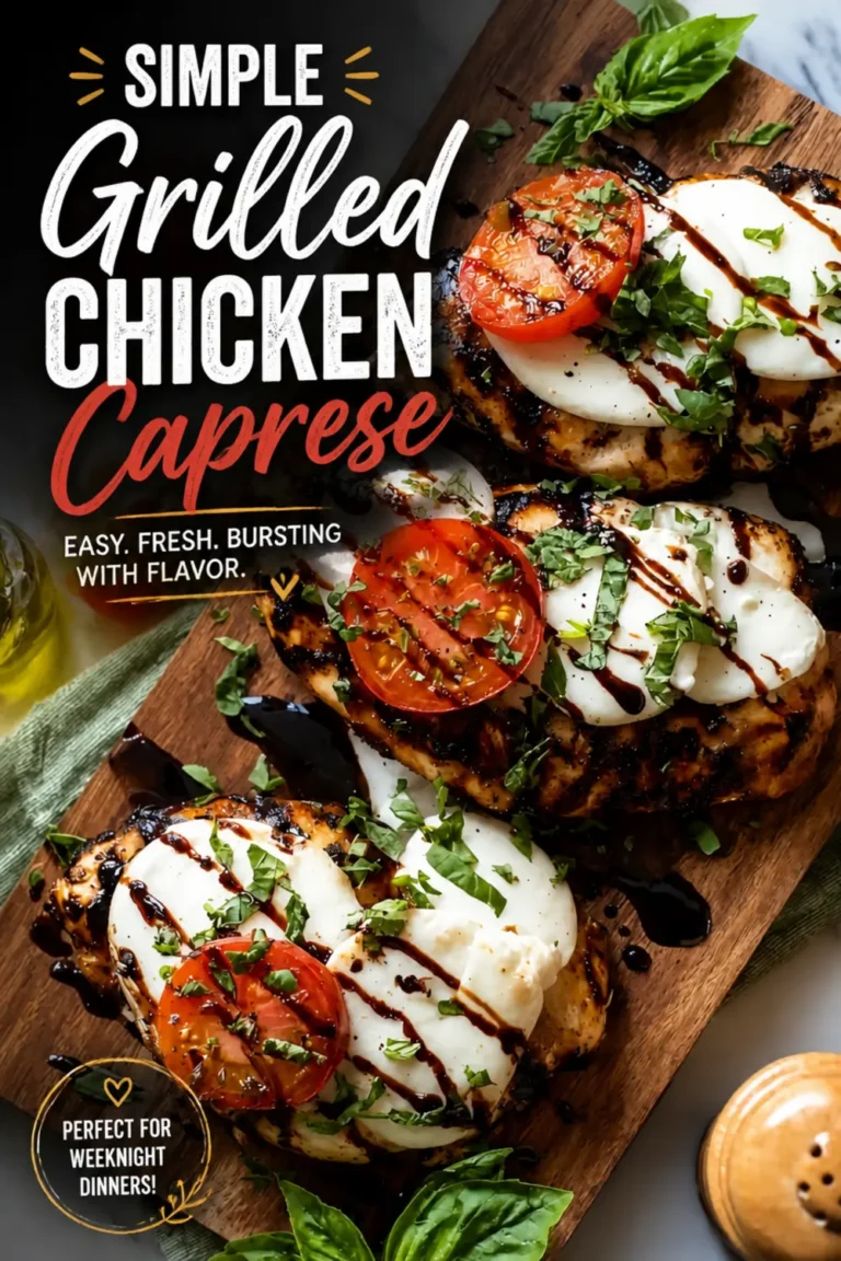 Simple Grilled Chicken Caprese