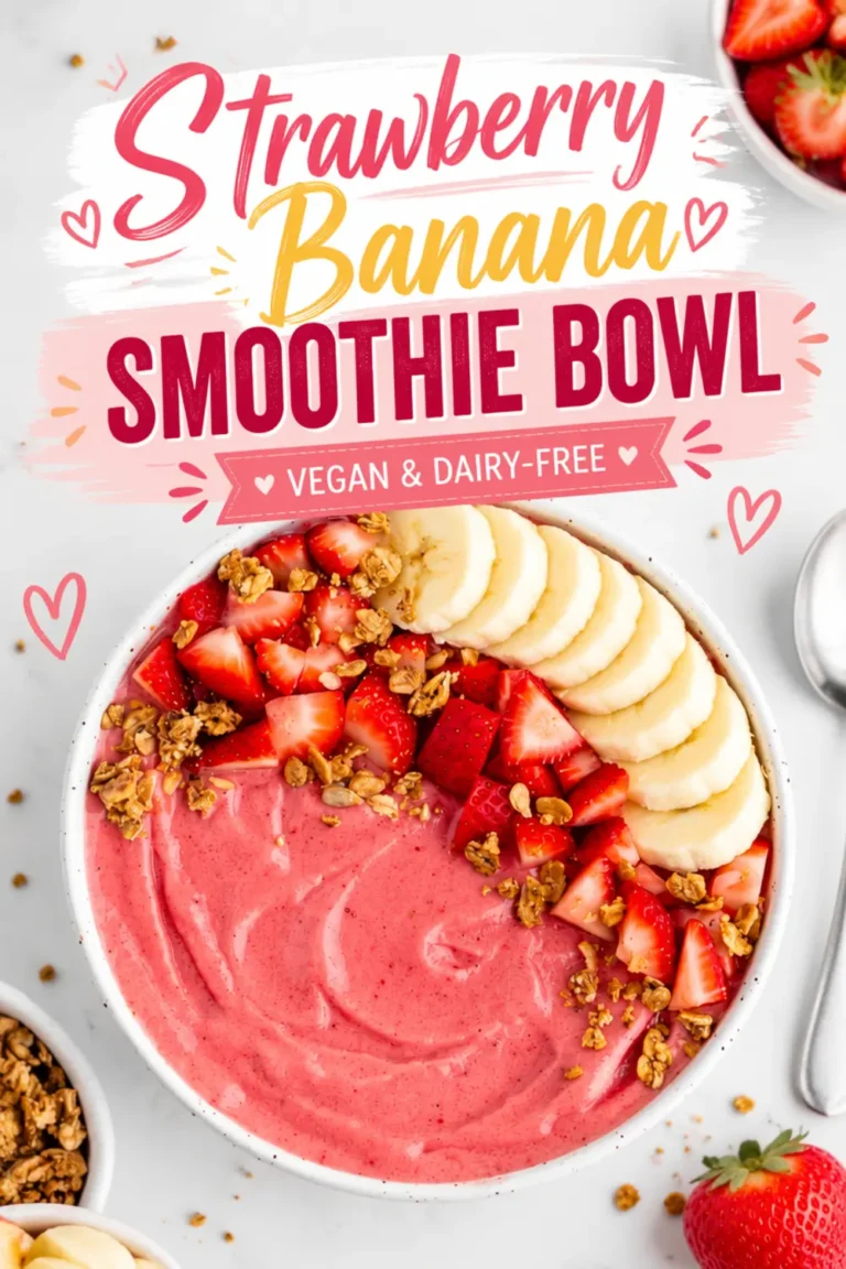 Strawberry Banana Smoothie Bowl